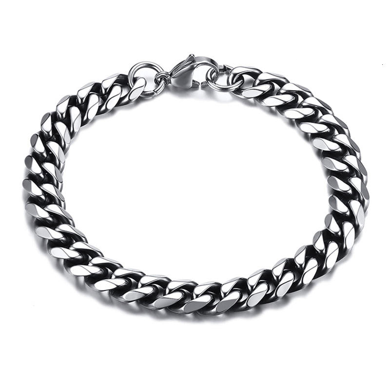 9MM Silver Cuban Link Bracelet